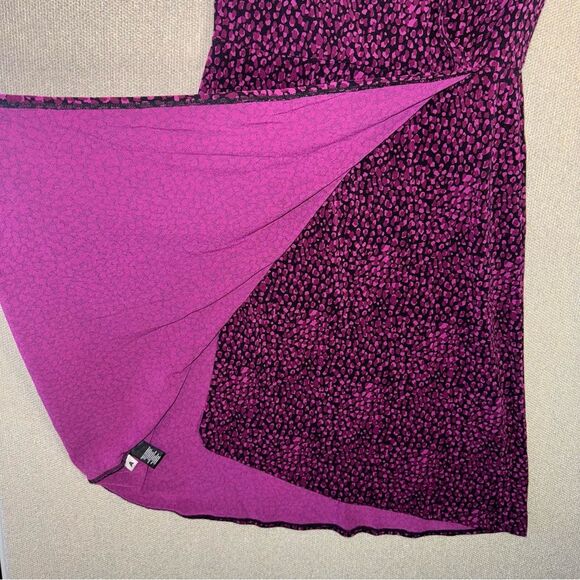 Ann Taylor size 0 Crossover A-Line Shift Dress Pink Sleeveless Pullover V-Neck - Picture 6 of 6